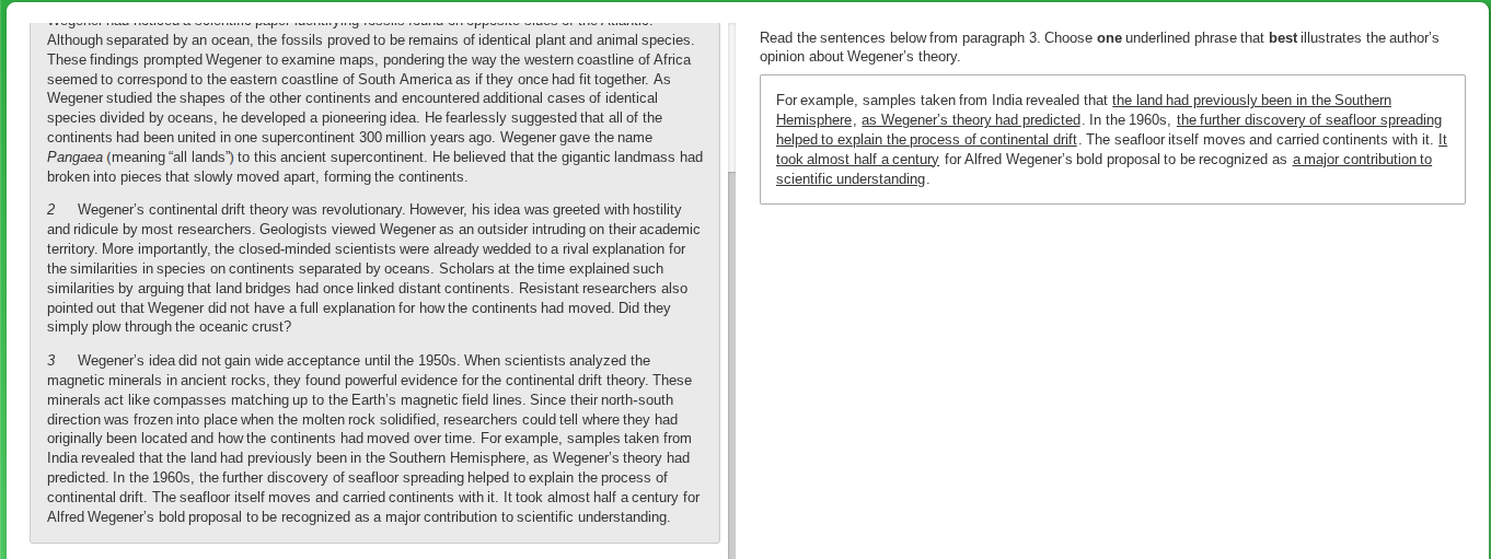 although separated by an ocean, the fossils proved to be remains of ide…