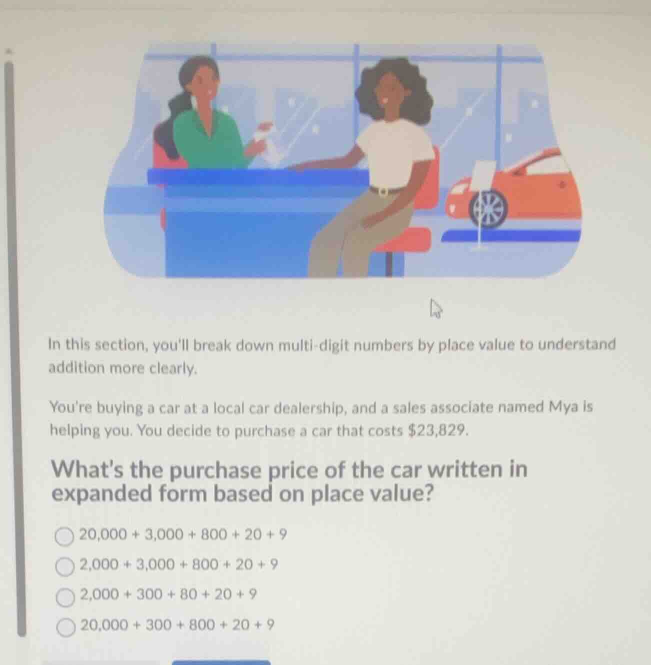 in this section, youll break down multi-digit numbers by place value to…