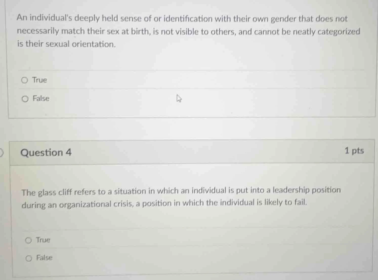 an individuals deeply held sense of or identification with their own ge…