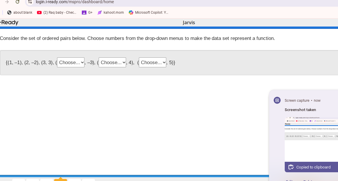 consider the set of ordered pairs below. choose numbers from the drop-d…