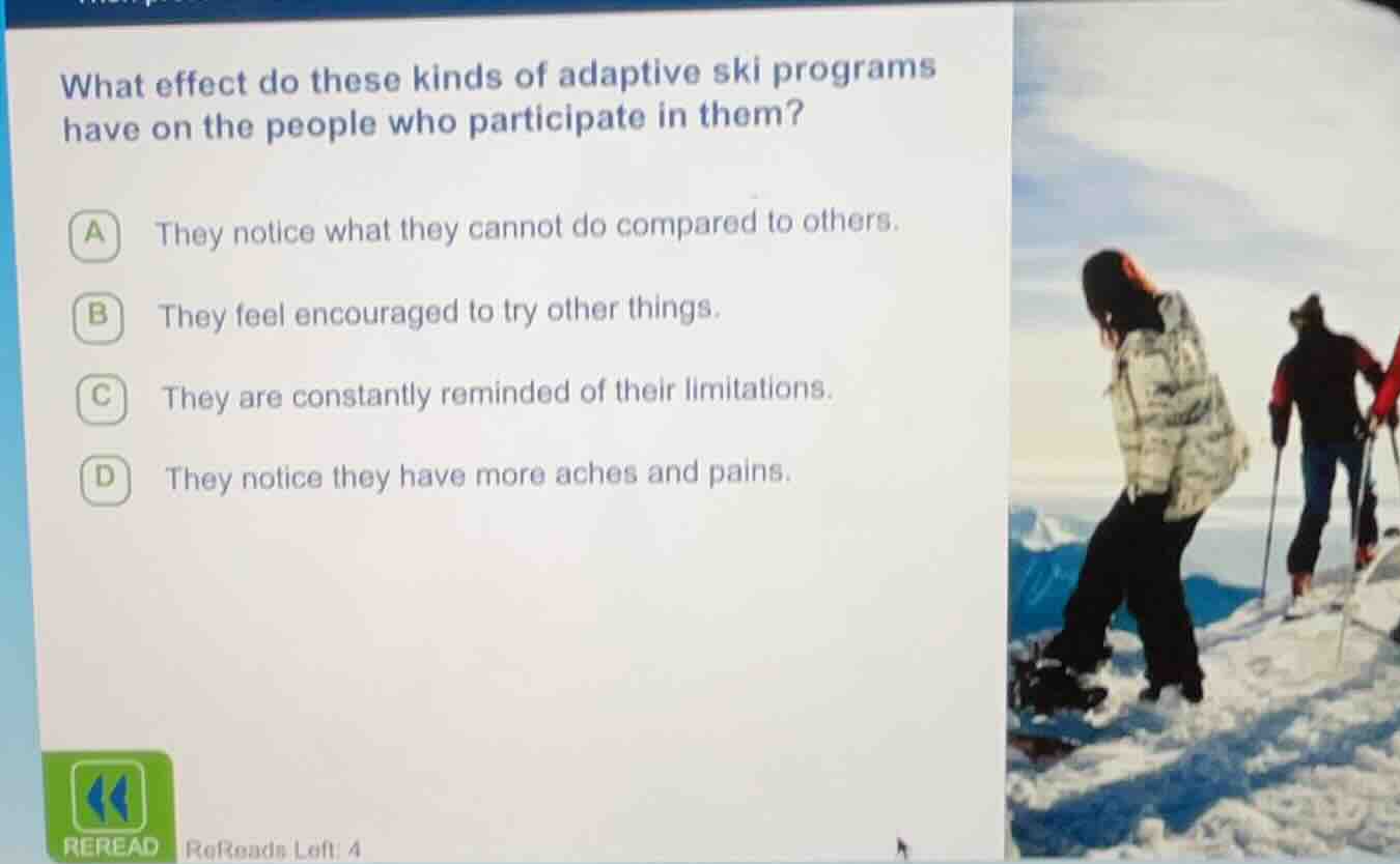 what effect do these kinds of adaptive ski programs have on the people …