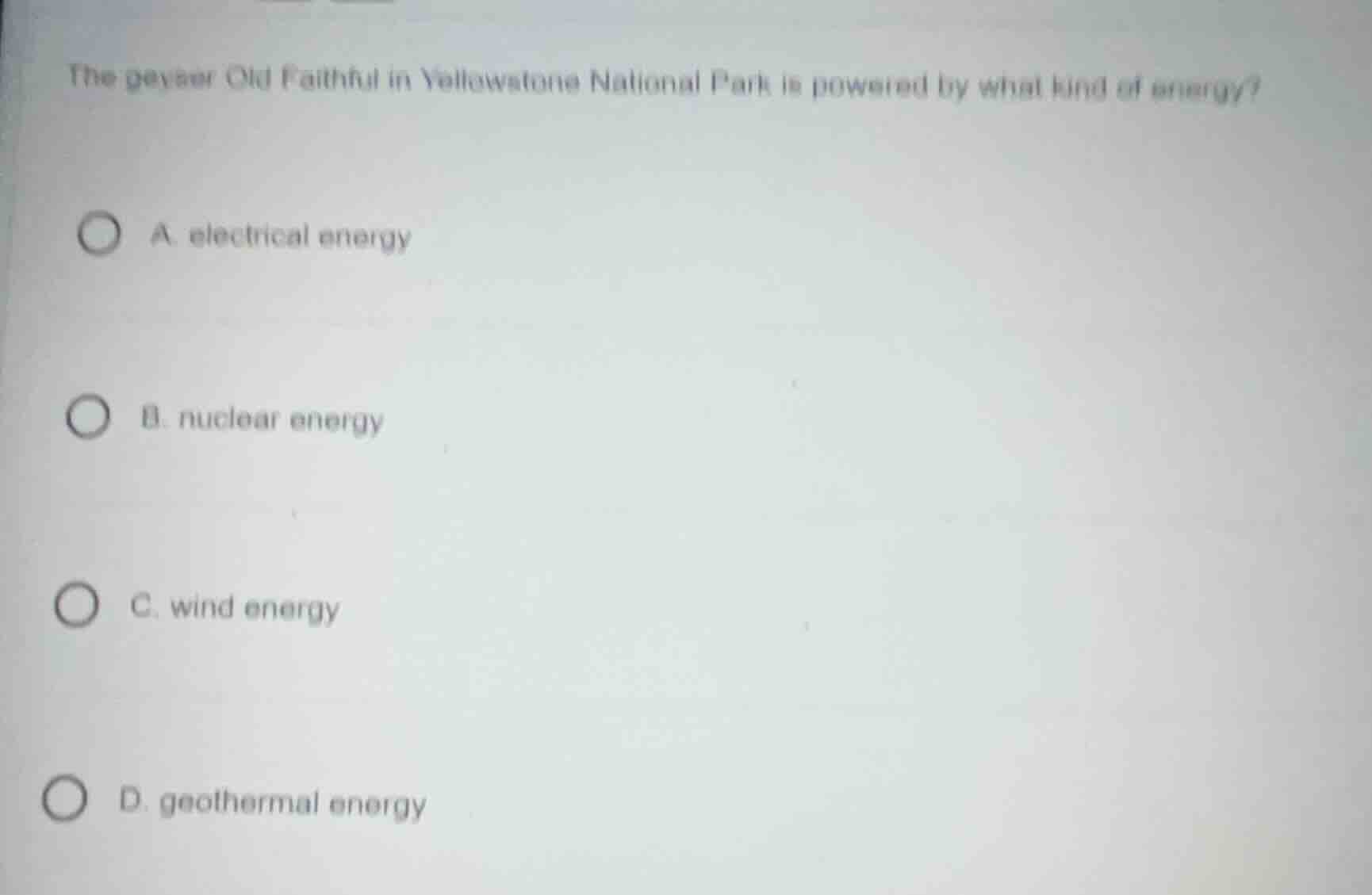 the geyser old faithful in yellowstone national park is powered by what…