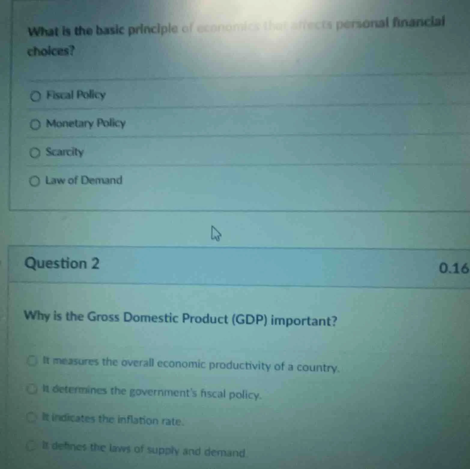 what is the basic principle of economics that affects personal financia…