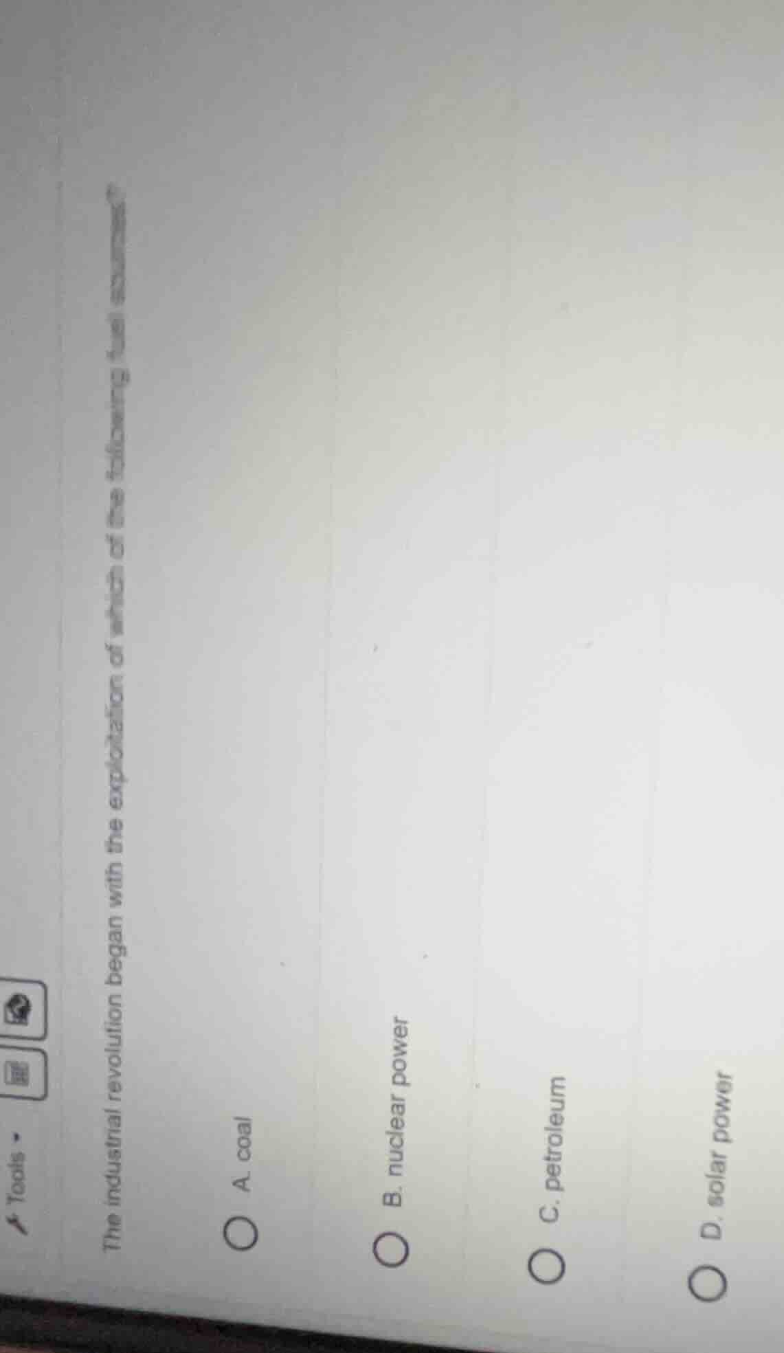 the industrial revolution began with the exploitation of which of the f…