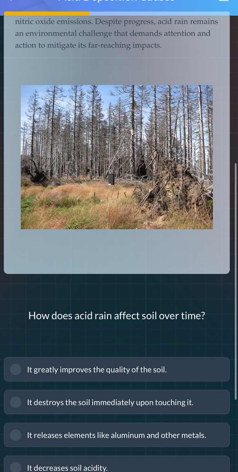 nitric oxide emissions. despite progress, acid rain remains an environm…