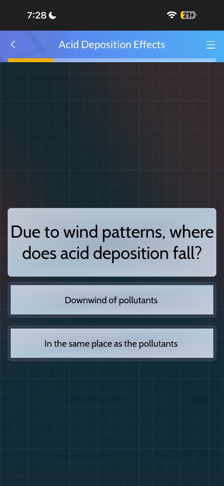 acid deposition effects due to wind patterns, where does acid depositio…