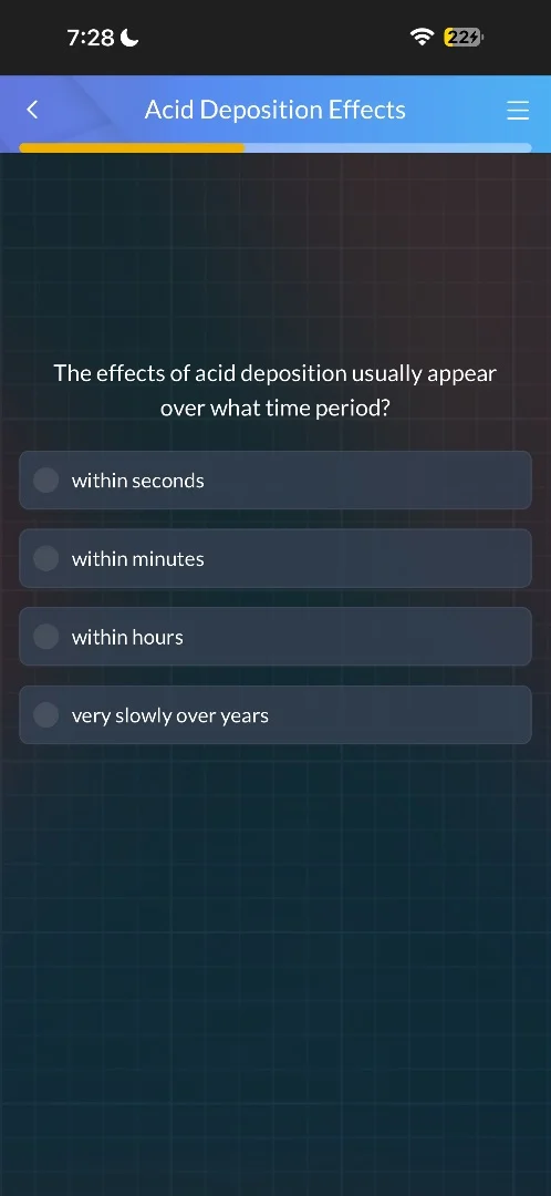 acid deposition effects the effects of acid deposition usually appear o…