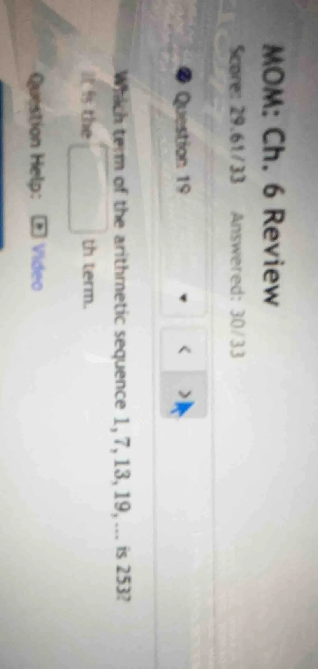 mom: ch. 6 review score: 29.61/33 answered: 30/33 question 19 which ter…