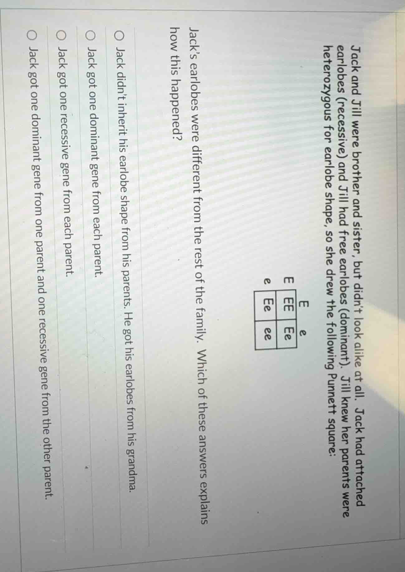 jack and jill were brother and sister, but didnt look alike at all. jac…