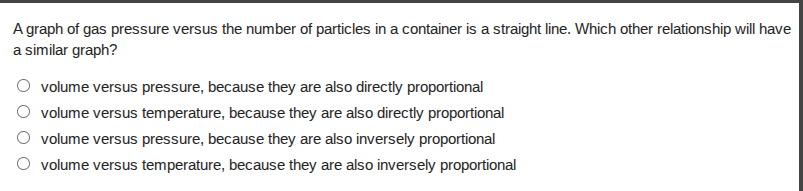 a graph of gas pressure versus the number of particles in a container i…