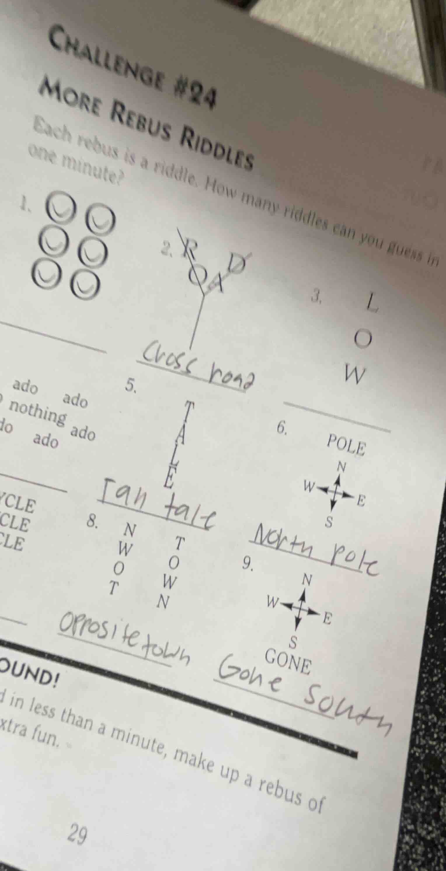 challenge #24 more rebus riddles each rebus is a riddle. how many riddl…