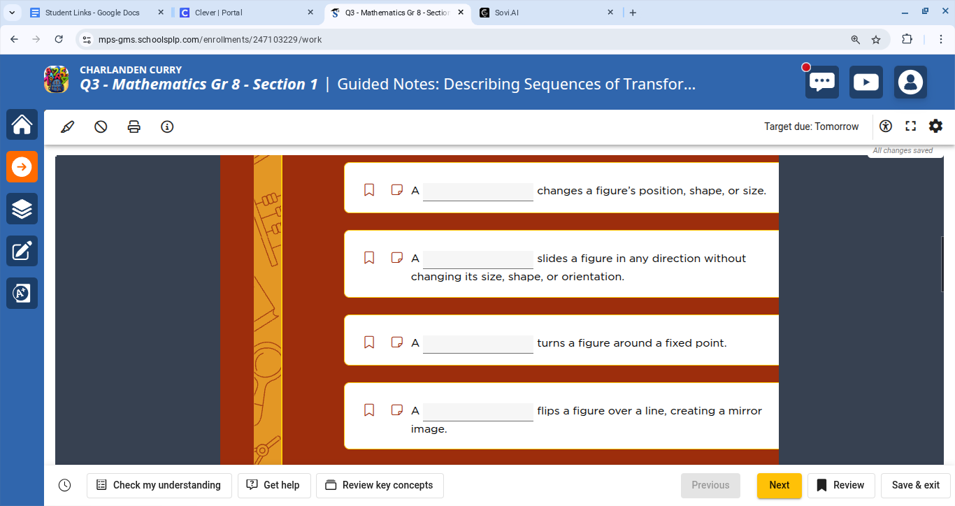 q3 - mathematics gr 8 - section 1 | guided notes: describing sequences …