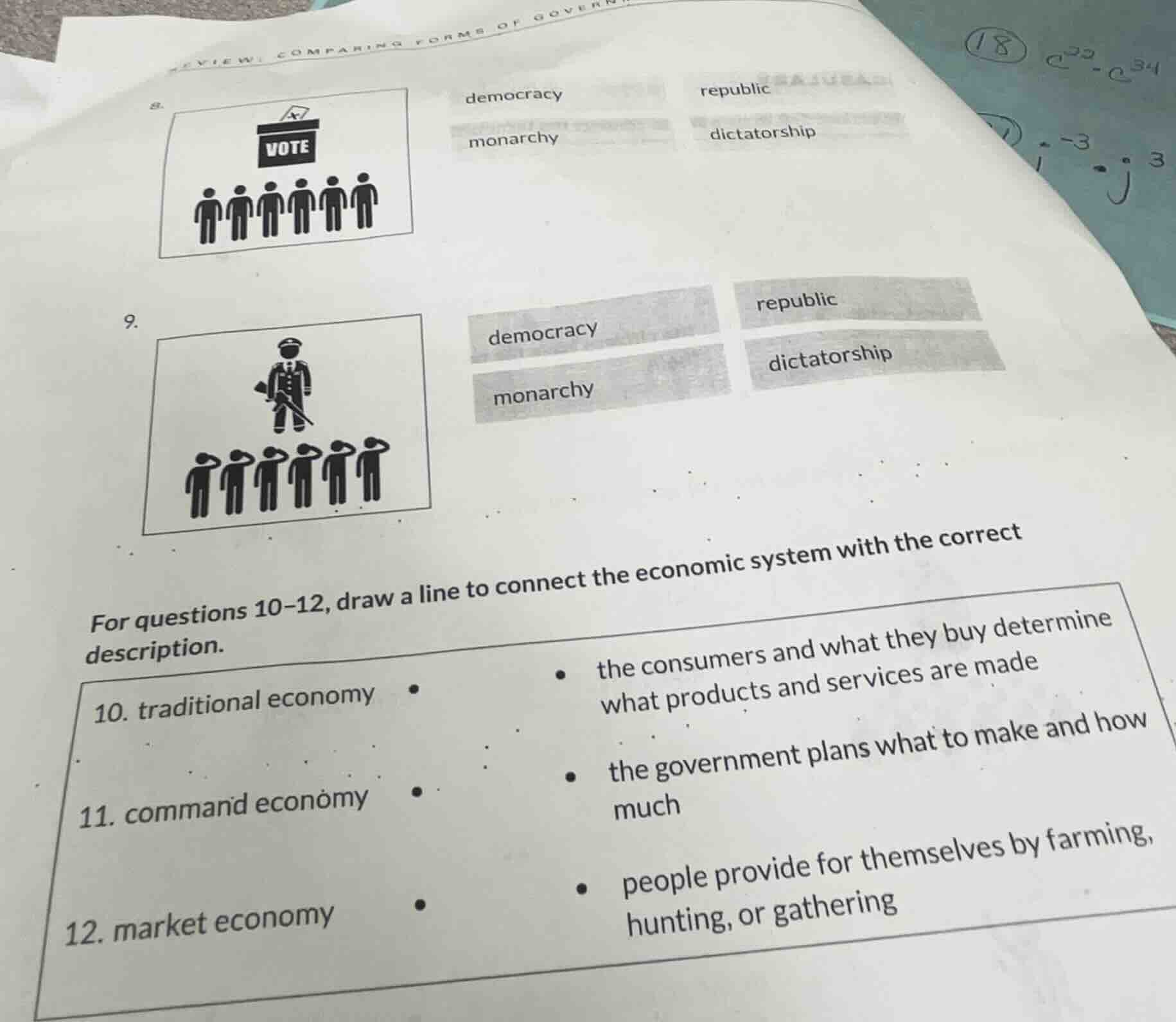 review: comparing forms of govern8.democracyrepublicmonarchydictatorshi…