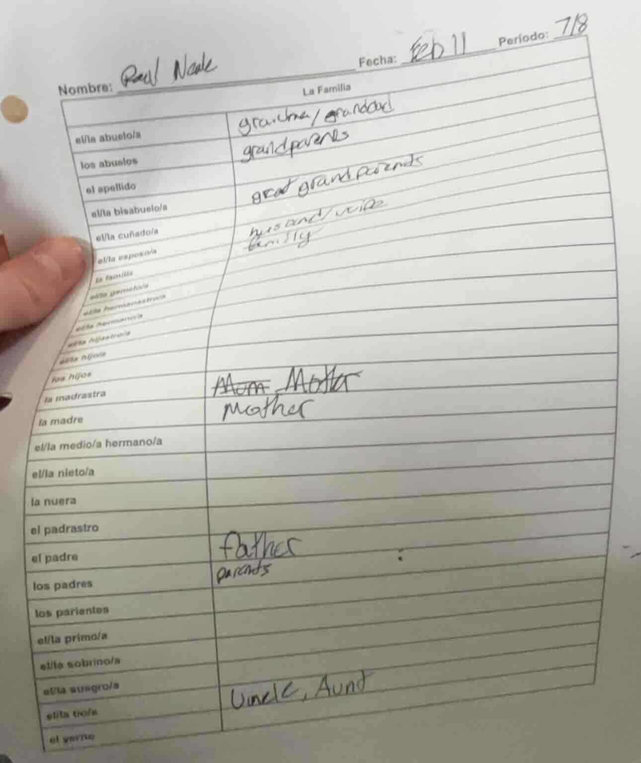 nombre: real nealefecha: feb 11 periodo: 7/8la familiael/la abuelo/alos…