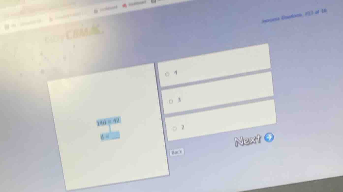 |d| = 42 d = options: 4 3 2