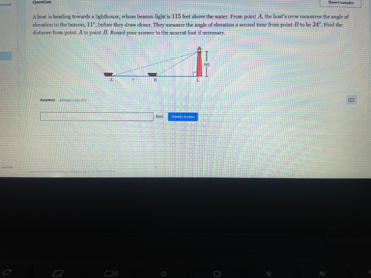 question a boat is heading towards a lighthouse, whose beacon-light is …