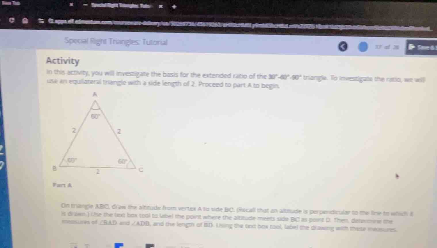 special right triangles: tutorial activity in this activity, you will i…