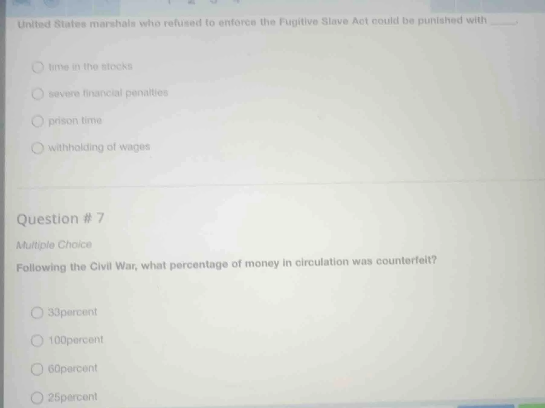 united states marshals who refused to enforce the fugitive slave act co…