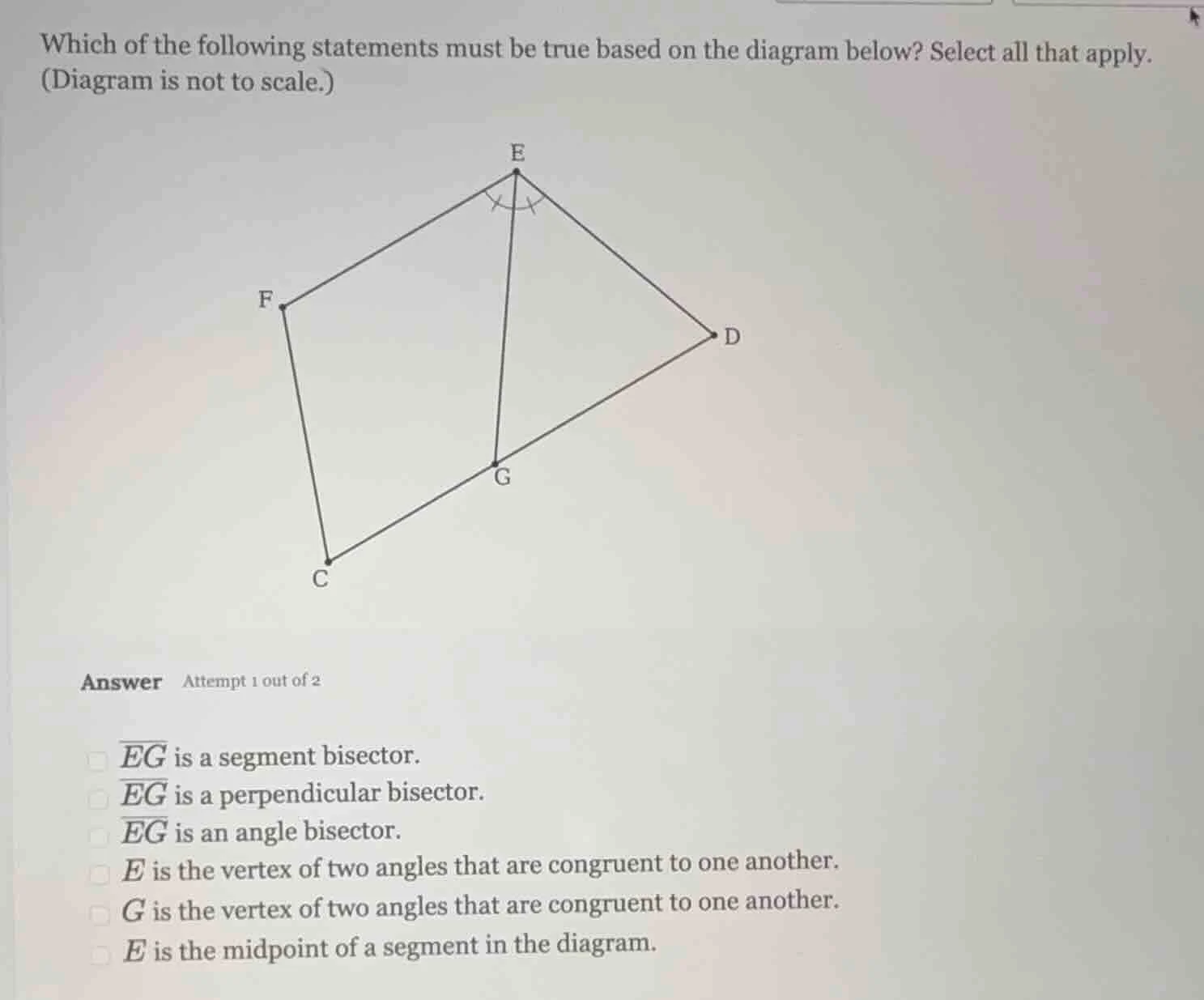 which of the following statements must be true based on the diagram bel…