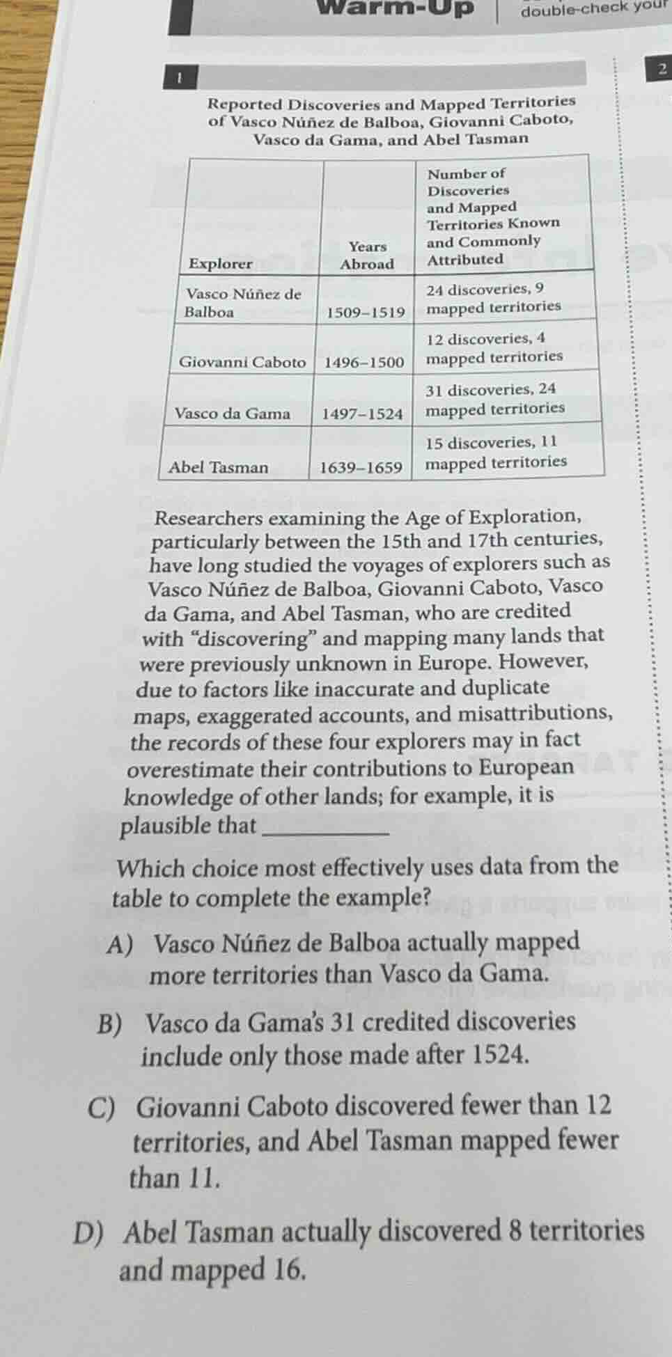 warm-updouble-check your1reported discoveries and mapped territoriesof …