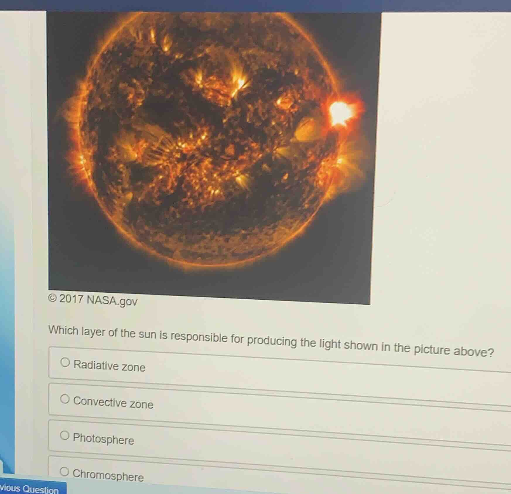 © 2017 nasa.gov which layer of the sun is responsible for producing the…