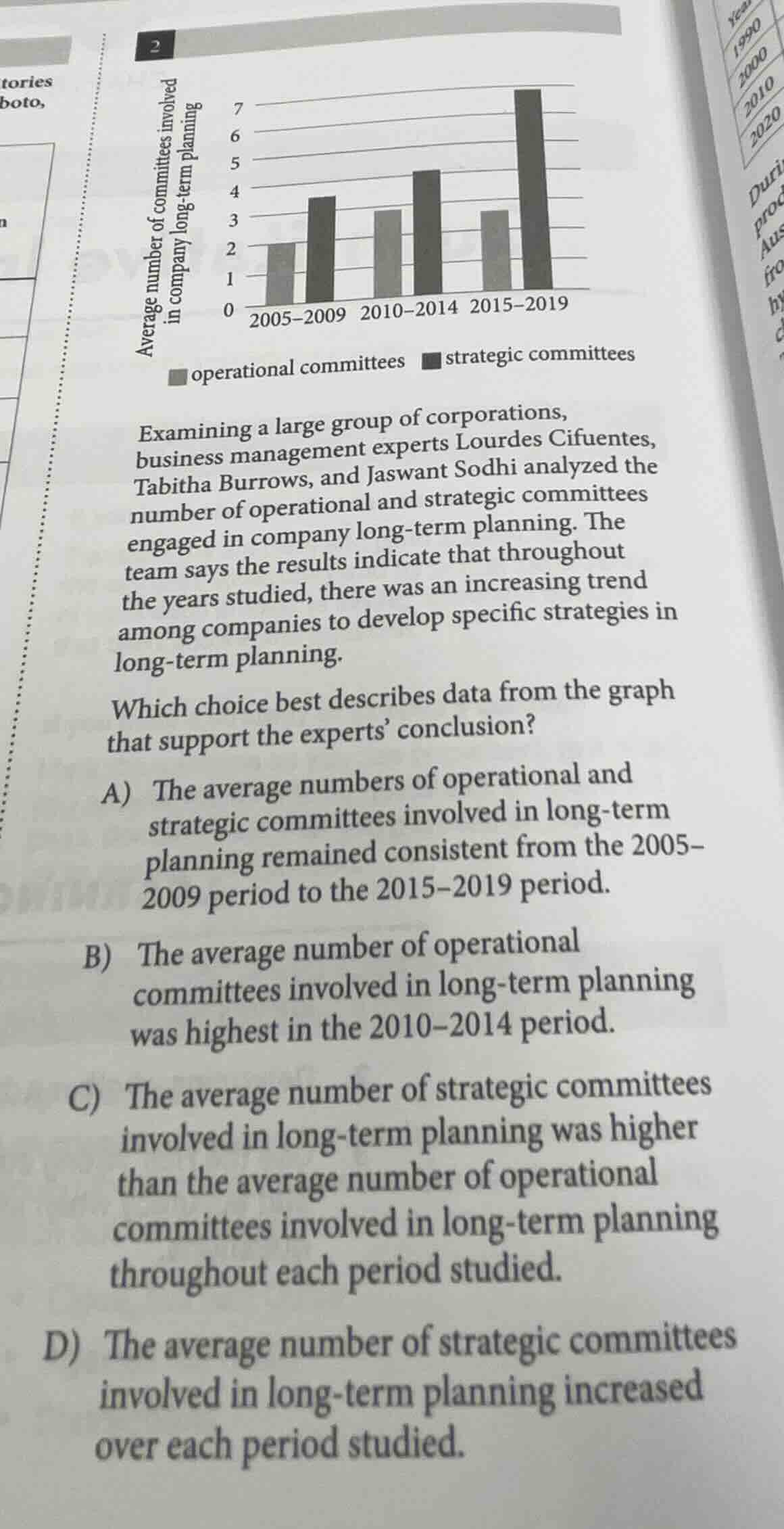 2 average number of committees involved in company long-term planning o…