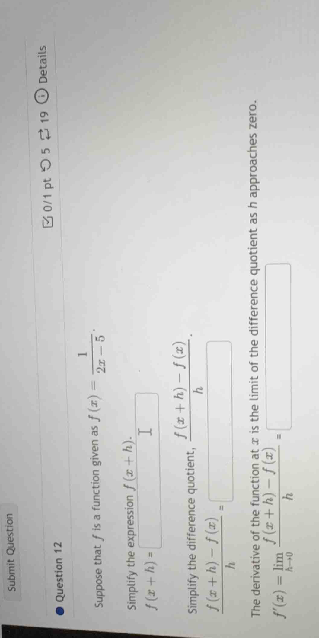 question 12 suppose that $f$ is a function given as $f(x) = \\frac{1}{2…