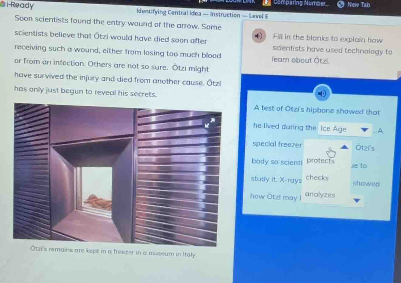 i-readyidentifying central idea — instruction — level esoon scientists …