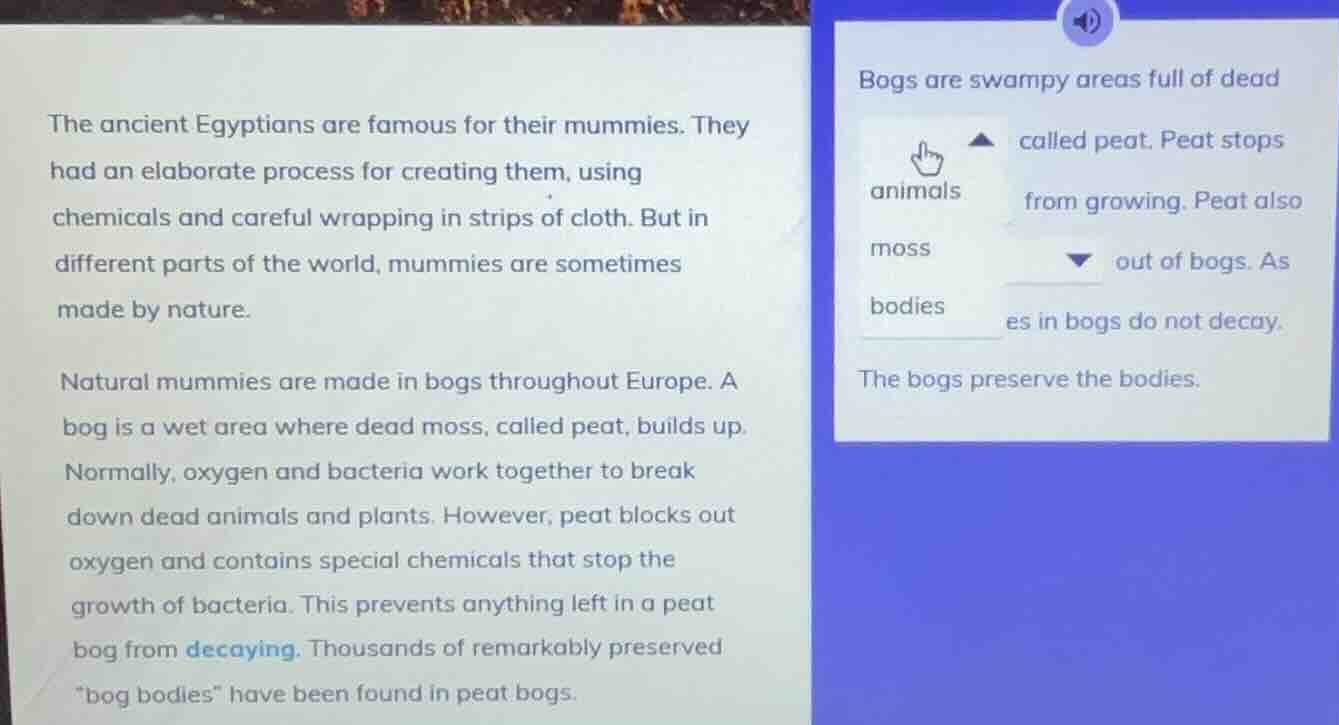 the ancient egyptians are famous for their mummies. they had an elabora…