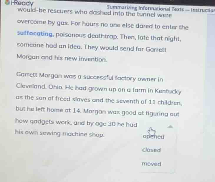 i-readysummarizing informational texts - instructiowould-be rescuers wh…