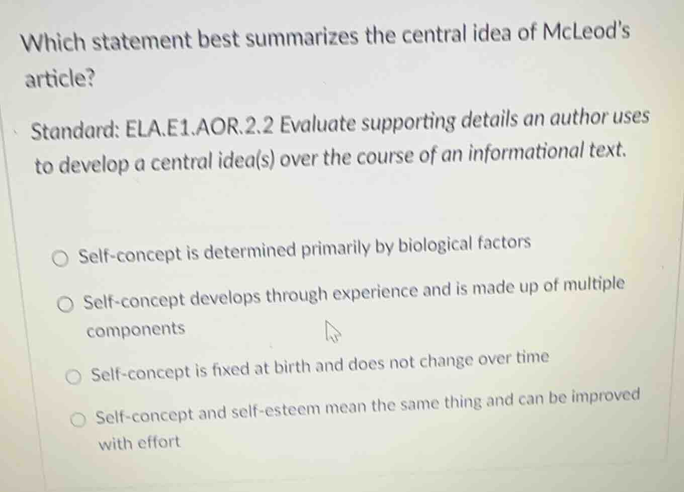 which statement best summarizes the central idea of mcleods article? st…