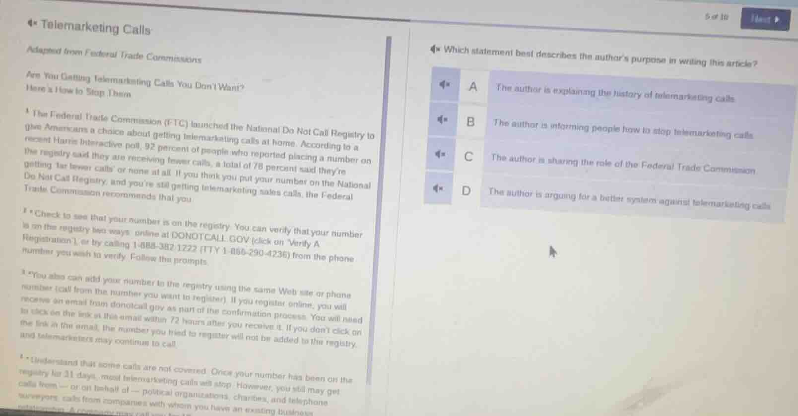 4* telemarketing calls adapted from federal trade commissions are you g…