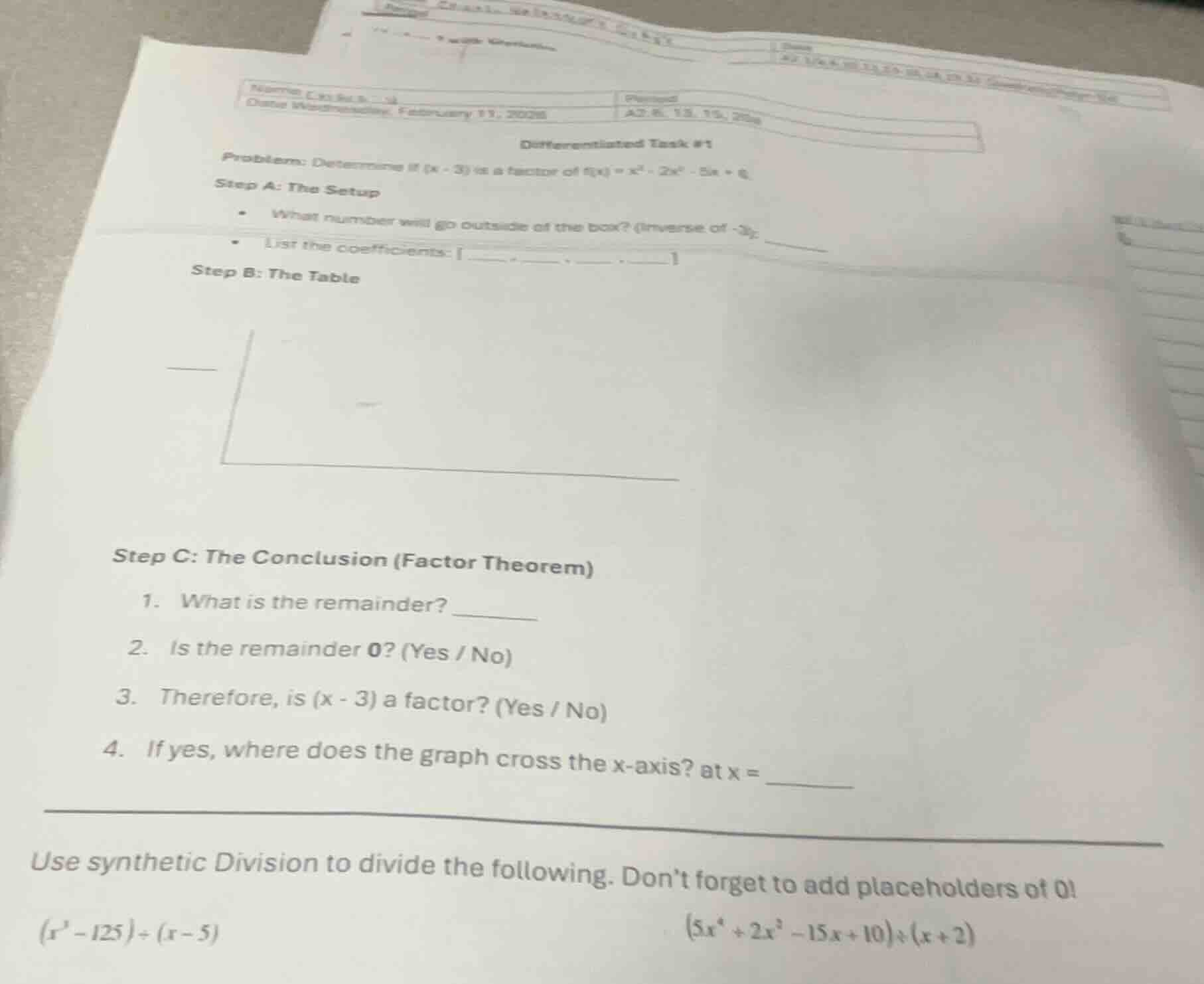 name:date: wednesday, february 11, 2026perioda2: 6, 13, 19, 20adifferen…