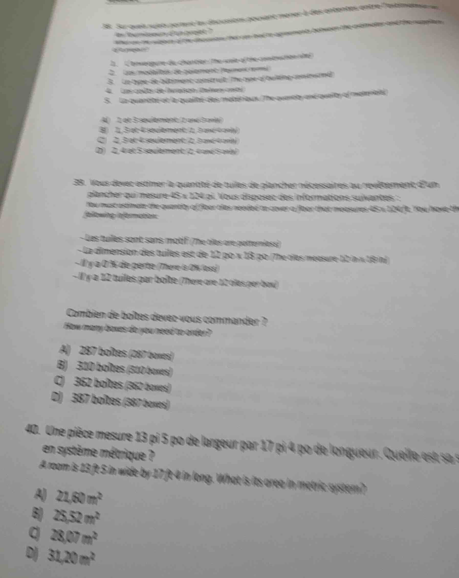 38. sur quelle(s) sujet(s) doit porter les discussions pendant la réuni…