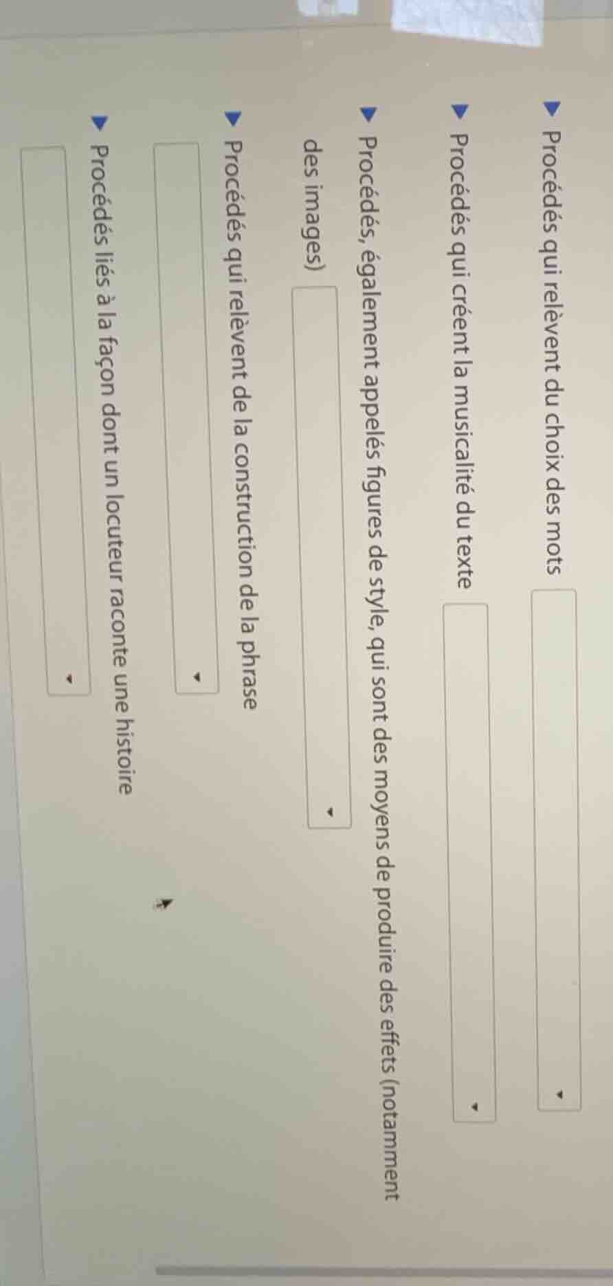 ▶ procédés qui relèvent du choix des mots▶ procédés qui créent la music…