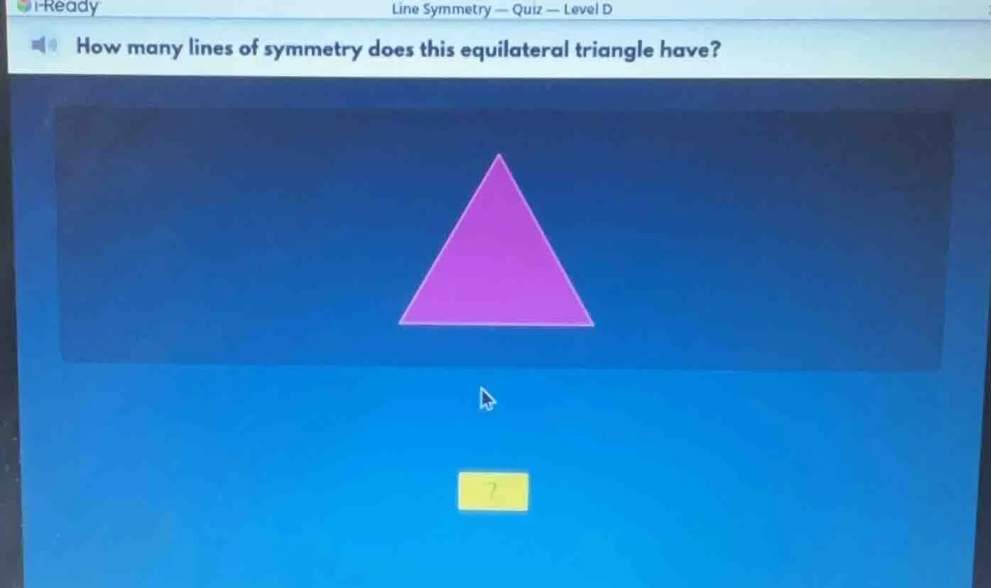 line symmetry — quiz — level d how many lines of symmetry does this equ…
