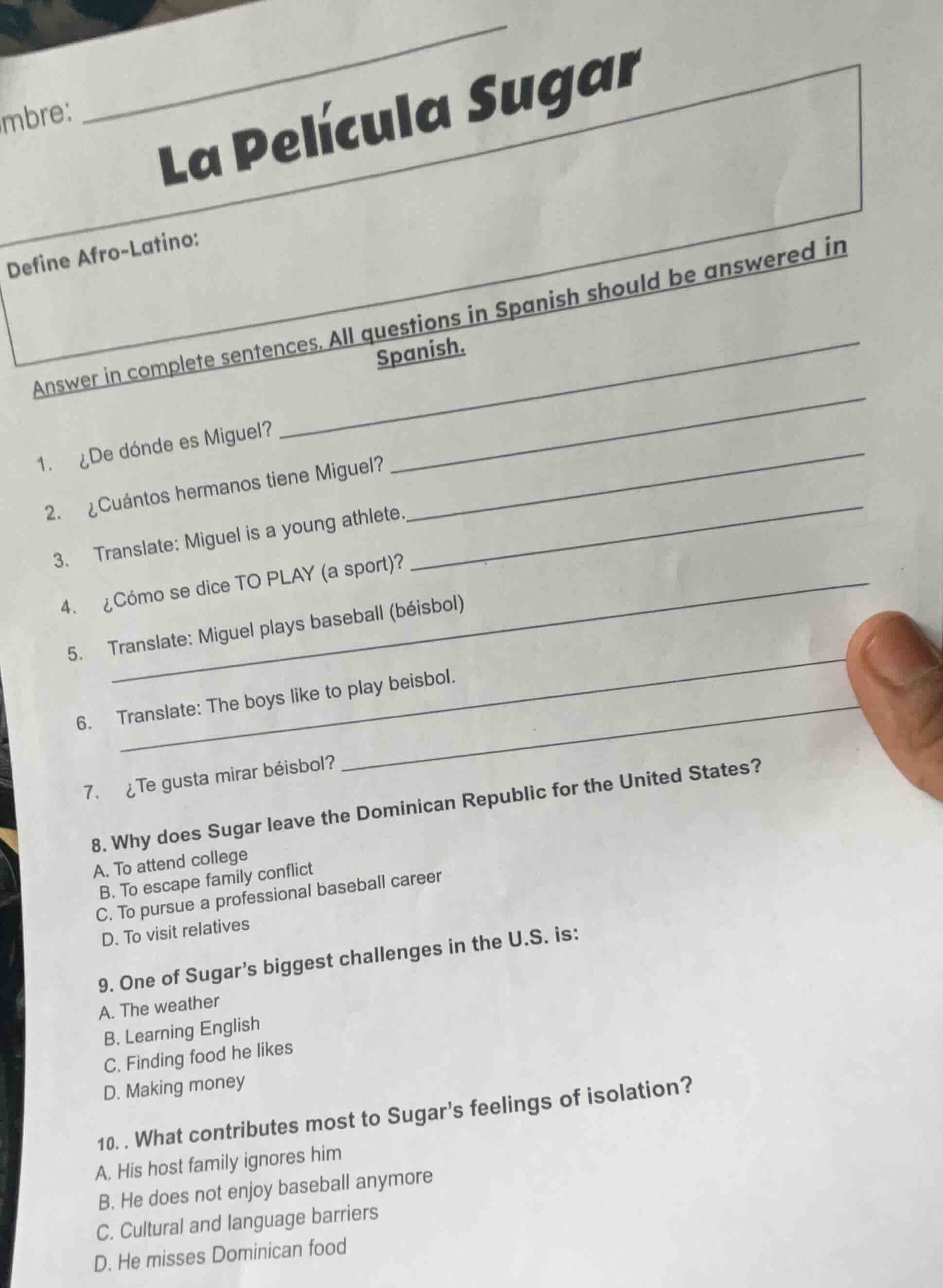 mbre:la película sugardefine afro-latino:answer in complete sentences. …