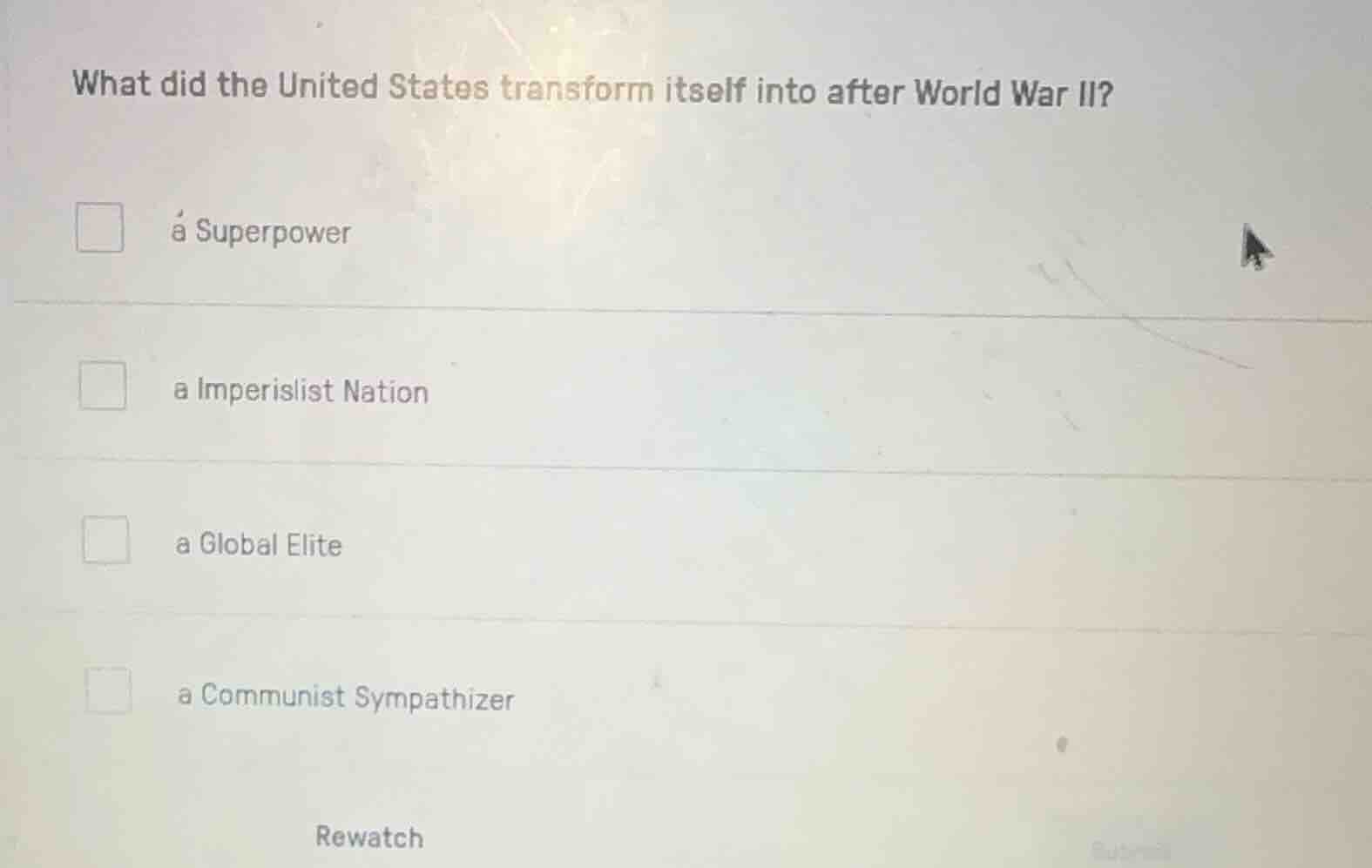 what did the united states transform itself into after world war ii? a …