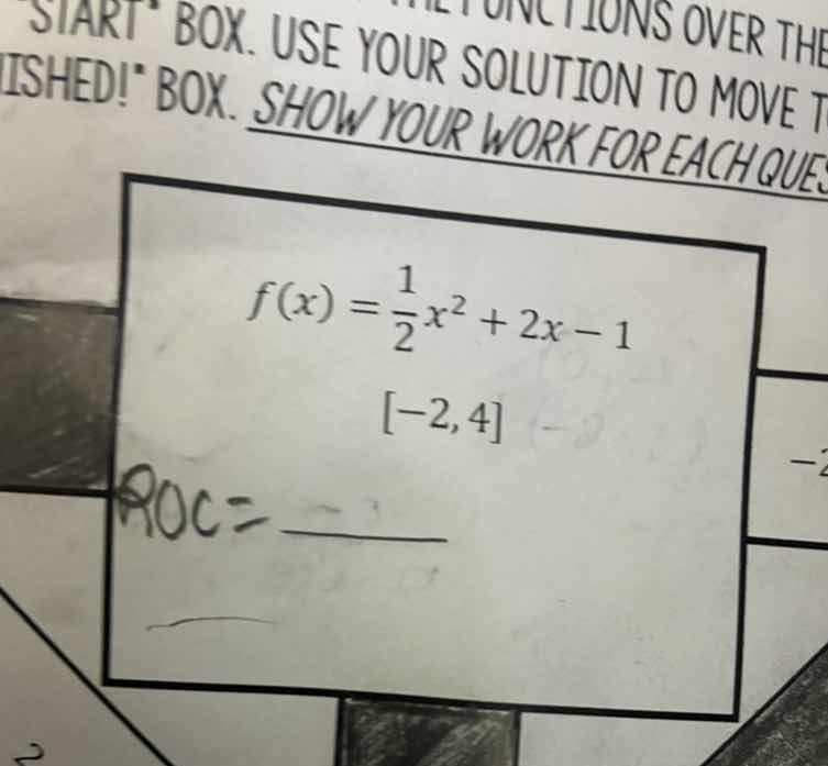 functions over the start box. use your solution to move t ished! box. s…