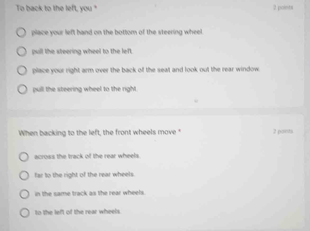to back to the left, you * 2 points place your left hand on the bottom …