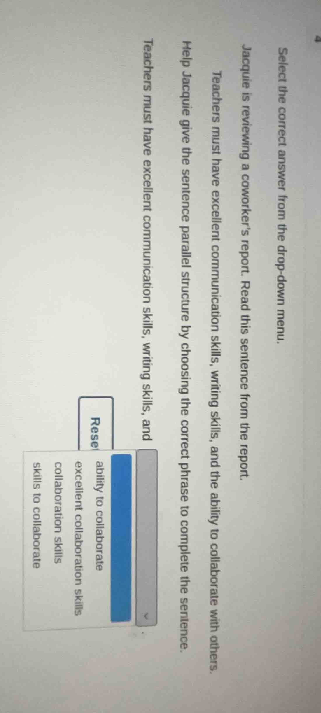 4 select the correct answer from the drop-down menu. jacquie is reviewi…