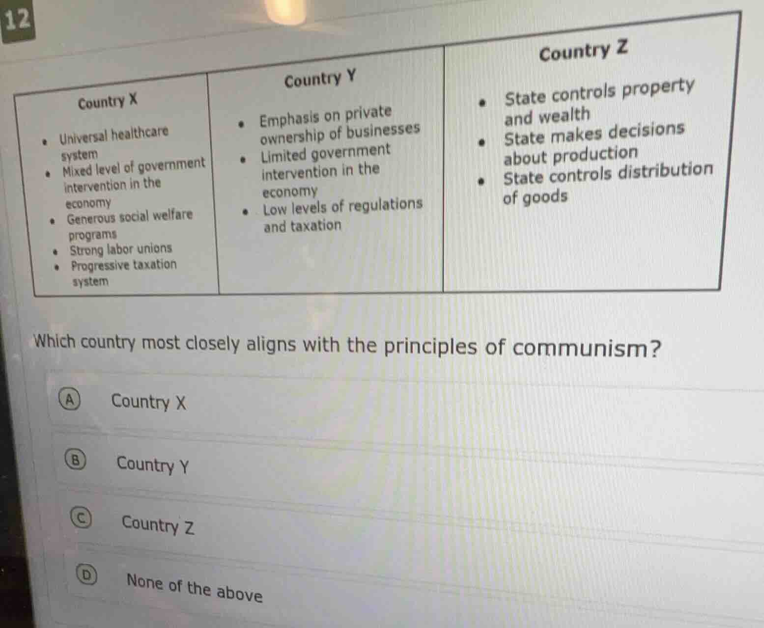 country x- universal healthcare system- mixed level of government inter…