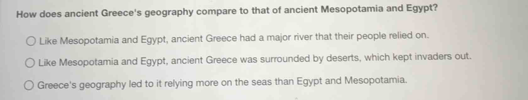 how does ancient greeces geography compare to that of ancient mesopotam…