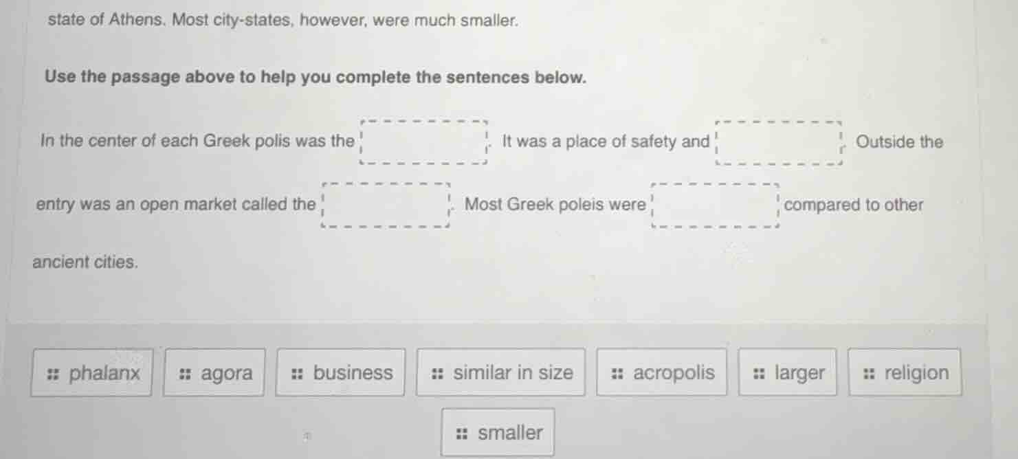 state of athens. most city-states, however, were much smaller. use the …