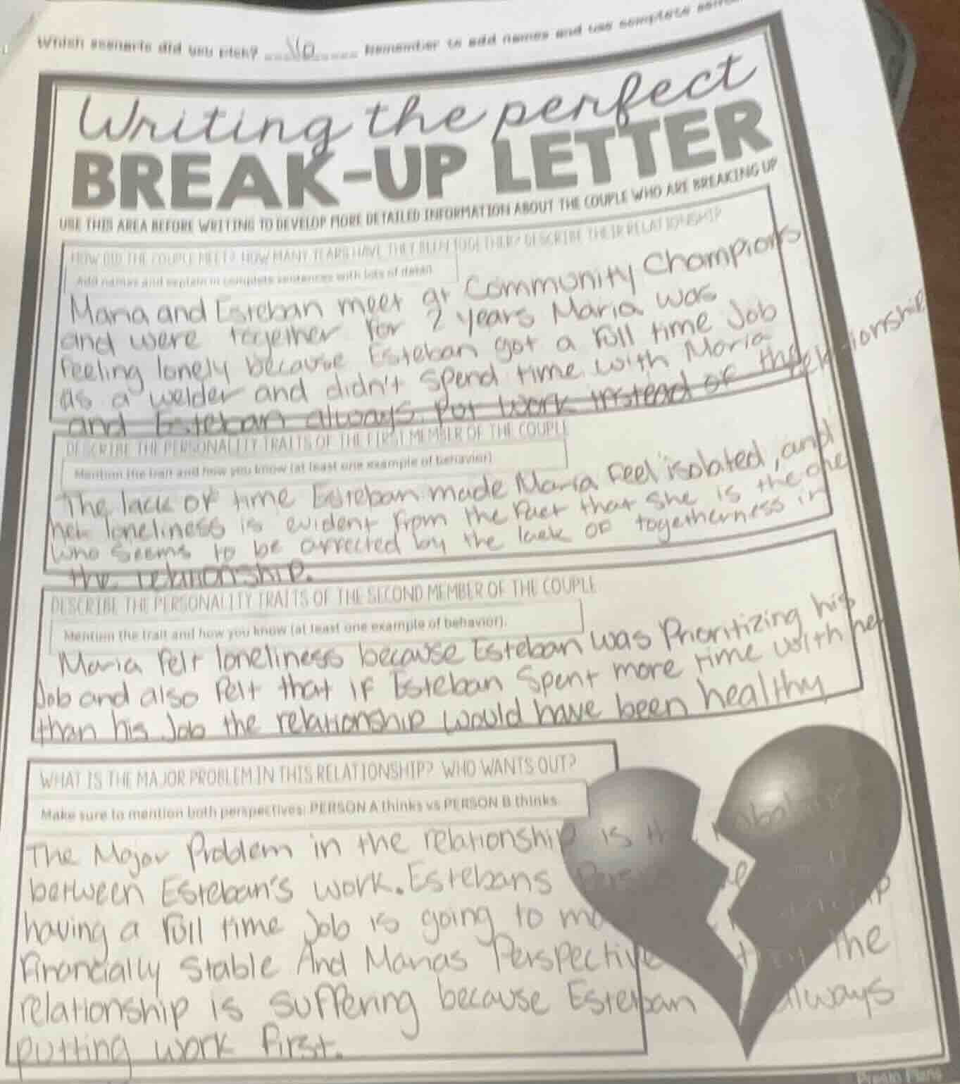 which scenario did you pick? 10. remember to add names and use complete…