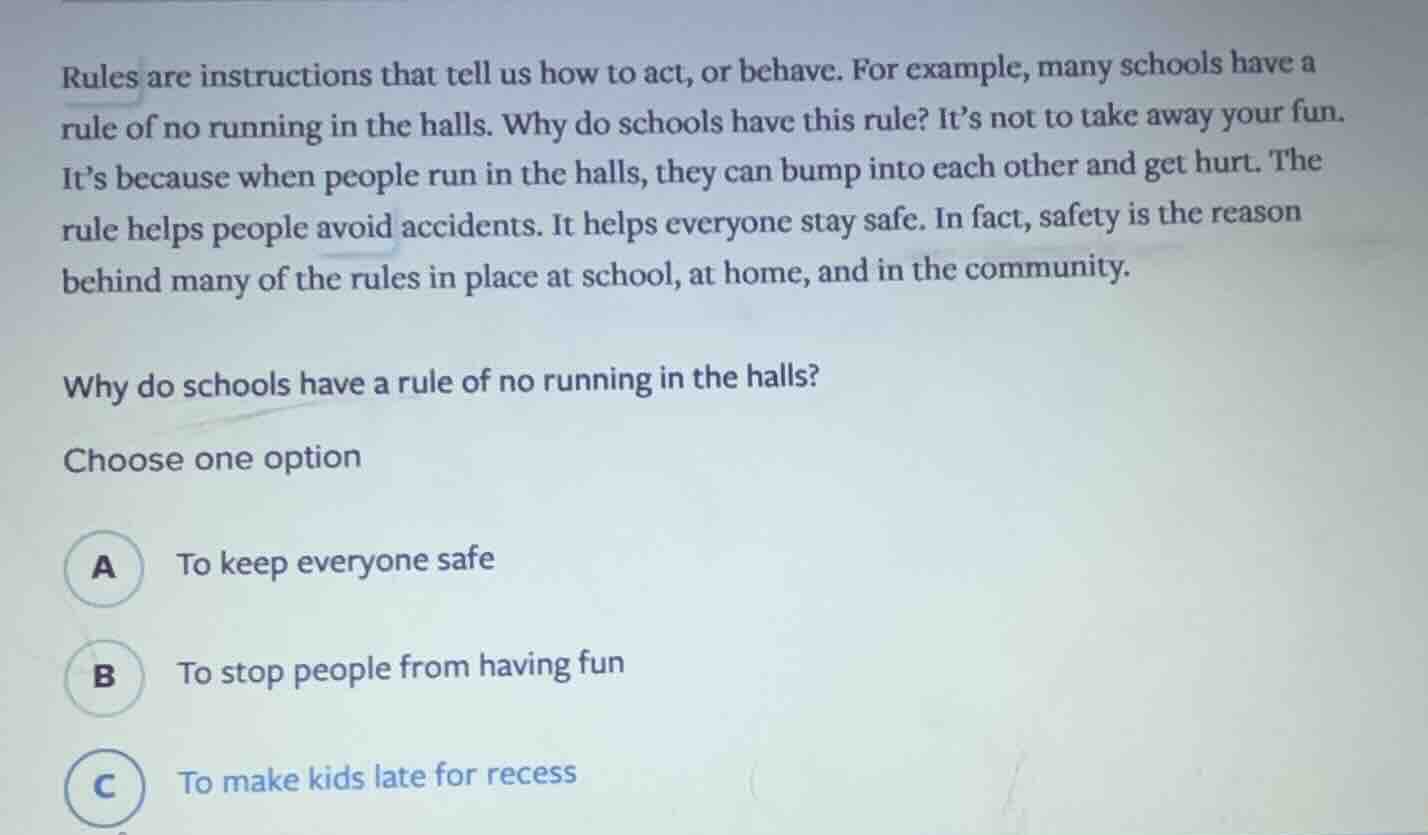 rules are instructions that tell us how to act, or behave. for example,…