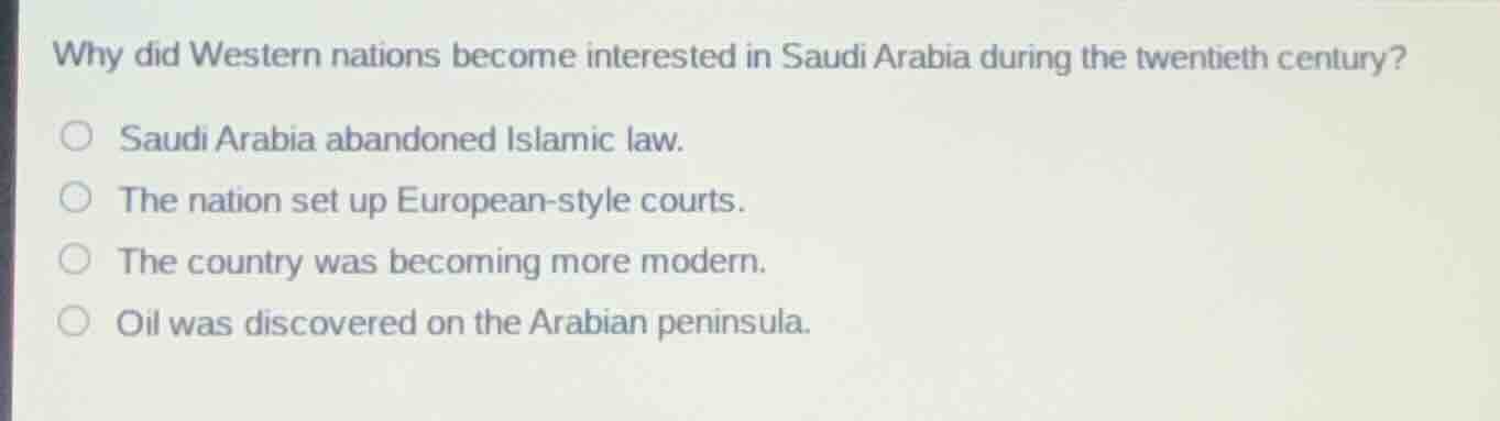 why did western nations become interested in saudi arabia during the tw…