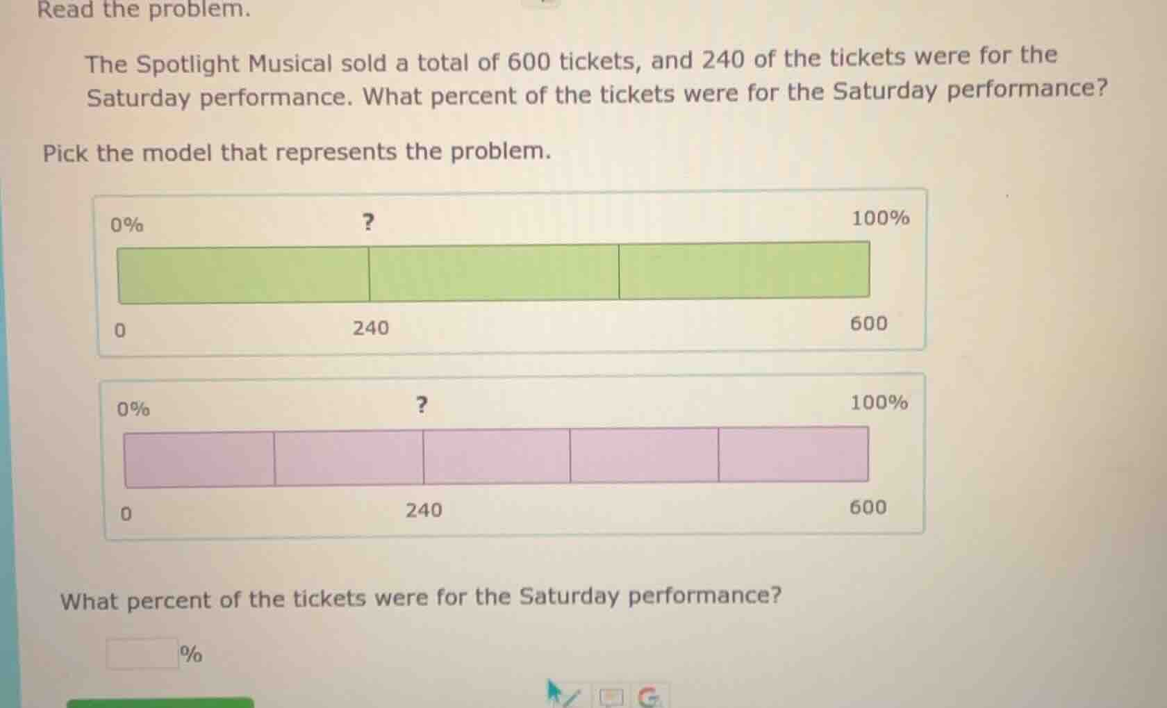 read the problem. the spotlight musical sold a total of 600 tickets, an…