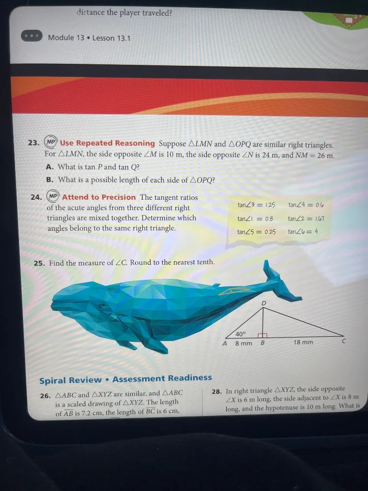 distance the player traveled? module 13 • lesson 13.1 23. use repeated …