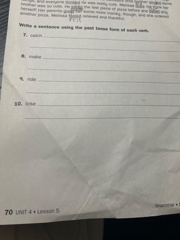 songs, and everyone thinked he was really cute. melissa does not think …